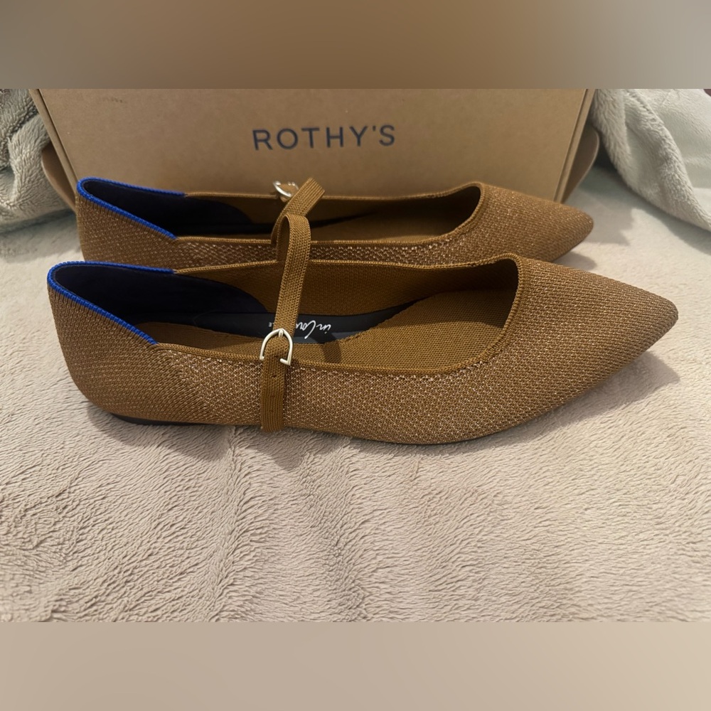 Rothy's Bronze Pointe Mary Jane